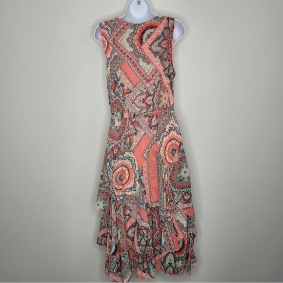 Robbie Bee Dresses & Skirts - 2000s Y2K Robbie Bee Floral Sleeveless Fairy Asymmetrical Dress Pink Paisley XL